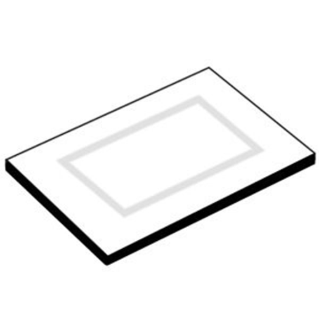 Picture of OXFORD 22X34 #10.50 LBS BATHMAT WHITE DOUBLE FRAME BORDER